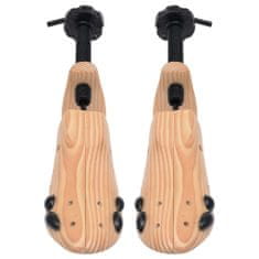 Vidaxl Napínáky do bot 2 páry velikost 36–40 masivní borové dřevo