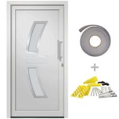 Greatstore 3057565 Front Door White 88x200 cm (147142+203899)