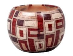 Ceramicus Obal keramický MANES KUBINO BROWN d 16 cm lesklý hnědý
