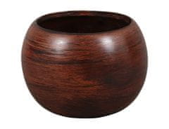 Ceramicus Obal keramický MANES WOOD d 16 cm matný tmavě hnědý