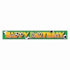 Párty girlanda - banner- narozeniny - Happy Birthday - FOTBAL - 365 cm