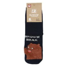 AuraVia Ponožky Brown Bear 35-38, černé