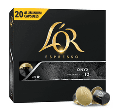 Espresso Onyx 20 hliníkových kapslí kompatibilních s kávovary Nespresso®*