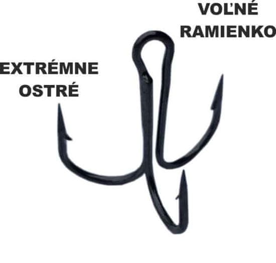 Sports SPORTS Open Shank Treble Hooks-s volným ram. č.2