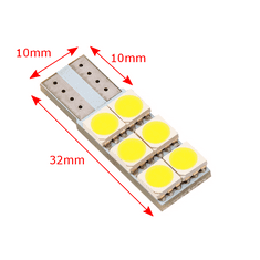 SEFIS LED žárovka 501 W5W T10 12V 6SMD bílá