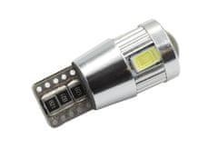SEFIS LED žárovka 242 W5W T10 12V 6SMD 5630 bílá