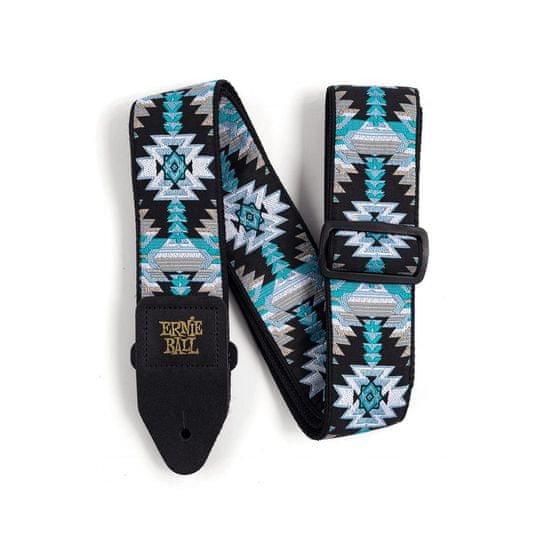 Ernie Ball 4609 Albuquerque Blue Jacquard Strap - kytarový pás