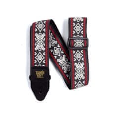 Ernie Ball 4669 Blackjack Red Jacquard Strap - kytarový pás - 1ks