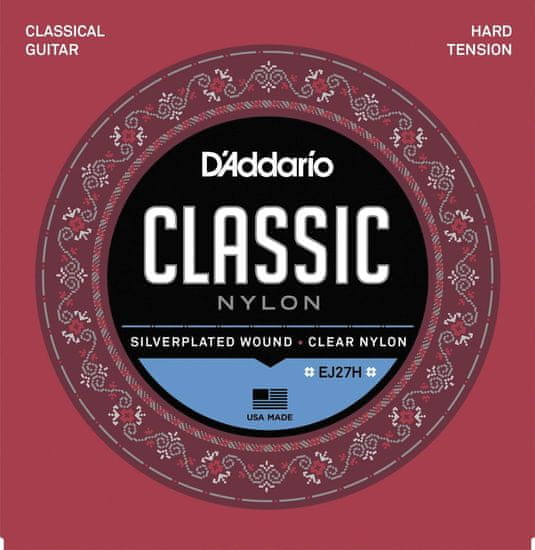 Daddario D'ADDARIO EJ27H Hard Tension - Nylonové struny na klasickou kytaru