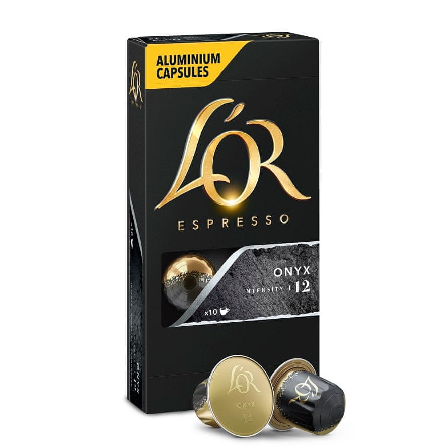 L'Or Espresso Onyx 100 hliníkových kapslí kompatibilních s kávovary Nespresso®*