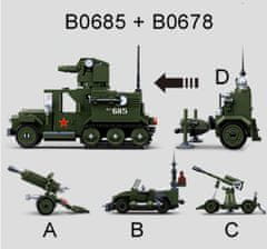 Sluban WWII M38-B0678C 4into1 Protiletadlové dělo M38-B0678C