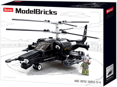 Sluban Army Model Bricks M38-B0752 Bojový vrtulník M38-B0752