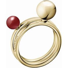 Calvin Klein Pozlacený prsten Bubbly KJ9RJR14040 (Obvod 55 mm)