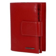 Bellugio Pěkná dámská kožená peněženka Sindy, červená