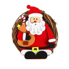 Kraftika Diy kit vánoční ozdoba od felt "wreath - santa claus s