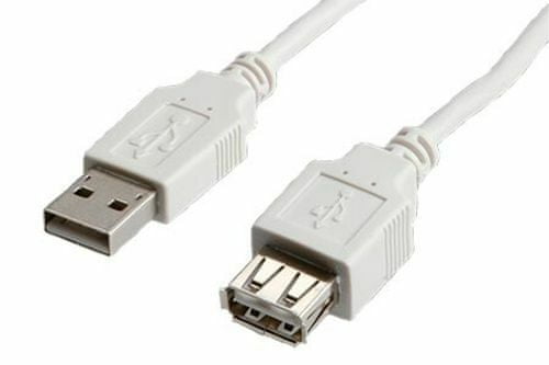 Kraftika Kabel usb 2.0 a-a 1,8 m prodlužovací, bílý/šedý, usb 2.0