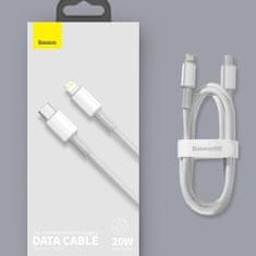 BASEUS Data kabel USB-C / Lightning PD 20W 1m, černý