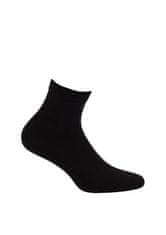 Gemini Pánské kotníkové ponožky Wola W94.3N4 AG+ černá/černá 45-47
