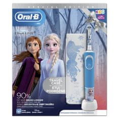 Oral-B dětský elektrický kartáček Kids Ledové Království 2 + Cestovní Pouzdro