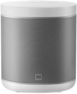 chytrý přenosný reproduktor xiaomi mi smart speaker 12w výkon Bluetooth wifi prstenec led diod stero zvuk spárováním s dalším repro kompaktní design kovové tělo brilantní zvuk hlasové ovládání spotify deezer tidal atd chromecast od google síťové napájení ram 512 mb rom 256 mb čip amlogic os linux