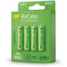 GP dobíjecí baterie AA, 2600mAh, 4ks