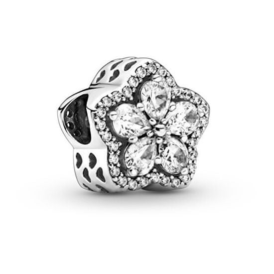 Pandora Třpytivý stříbrný korálek Sparkling Snowflake Timeless 799224C01