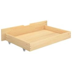 Greatstore Rám postele se 2 zásuvkami masivní borové dřevo 120 x 200 cm