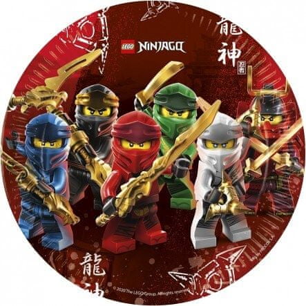 Procos Papírové talíře Lego Ninjago 23cm 8ks