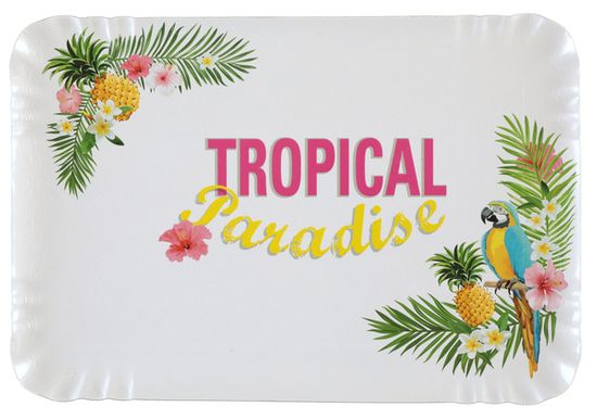 Santex Tácek Tropical Paradise papírový 28x19cm 5ks