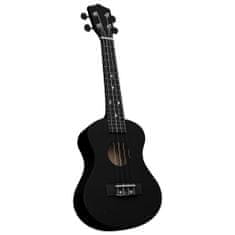 Greatstore Set soprano ukulele s obalem pro děti černé 23"