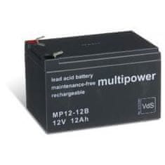 POWERY Olověný akumulátor (multipower) MP12-12B Vds nahrazuje Panasonic LC-RA1212PG1