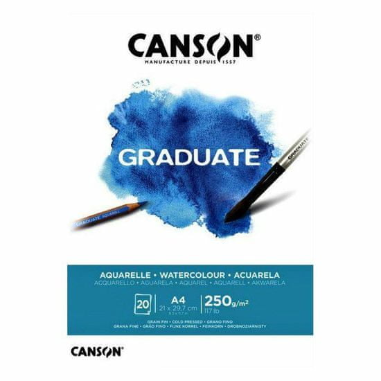 canson Skicák graduate aquarelle na mokré techniky