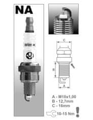 Brisk zapalovací svíčka NAR14YS řada Silver Racing, BRISK - Česká Republika 1541
