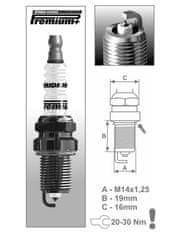 Brisk zapalovací svíčka P9 řada Premium Iridium+, BRISK - Česká Republika 1706