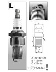 Brisk zapalovací svíčka LR11S řada Silver Racing, BRISK - Česká Republika 1534