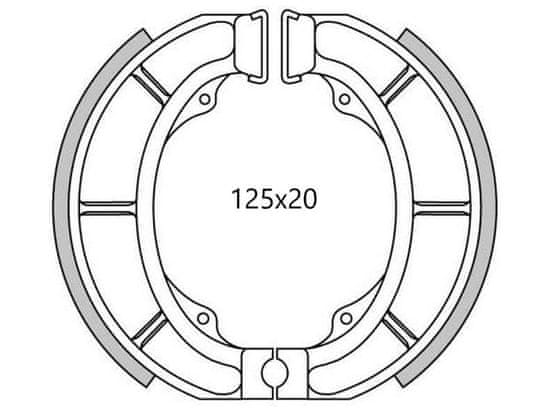 Newfren brzdové obložení (standardní materiál) NEWFREN (2 ks v balení) GF1233
