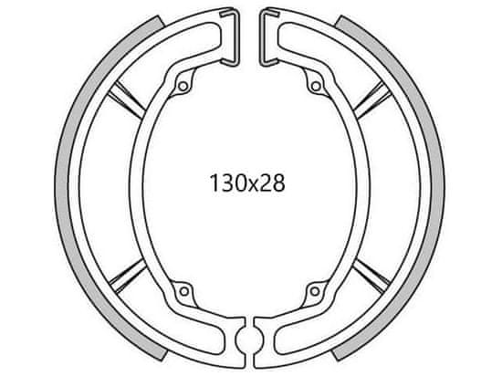 Newfren brzdové obložení (drážkované) NEWFREN (2 ks v balení) GF1105FTR