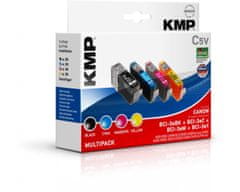 KMP Canon BCI-3e BK/C/M/Y Multipack (Canon BCI 3e BK/C/M/Y Multipack) sada inkoustů pro tiskárny Canon