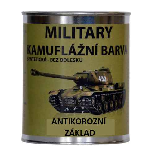 Kamuflážní barvy Antikorozní základ pod KAMUFLÁŽNÍ barvy MILITARY