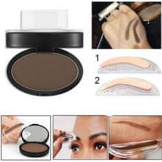 Make-up razítko na obočí se zrcátkem - hnědé