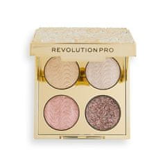 Revolution PRO Paletka očních stínů Ultimate Crystal Eye Quad Champagne Crystal 3,2 g