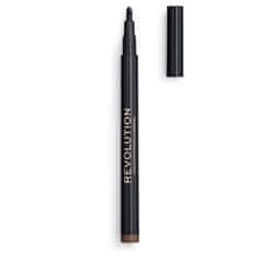 Makeup Revolution Tužka na obočí Micro Brow Pen 1 ml (Odstín Medium Brown)