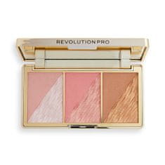 Revolution PRO Paletka na tvář Crystal Luxe (Face Palette) 8,4 g (Odstín Rose Fresco)