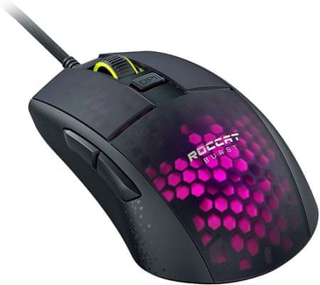 Roccat Burst Pro, černá (ROC-11-745) myš optický senzor 16 000 DPI herní hladký skluz titan switch 68 gramů