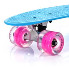 MTR Pennyboard 56 cm s LED kolečky MODRÁ S-113