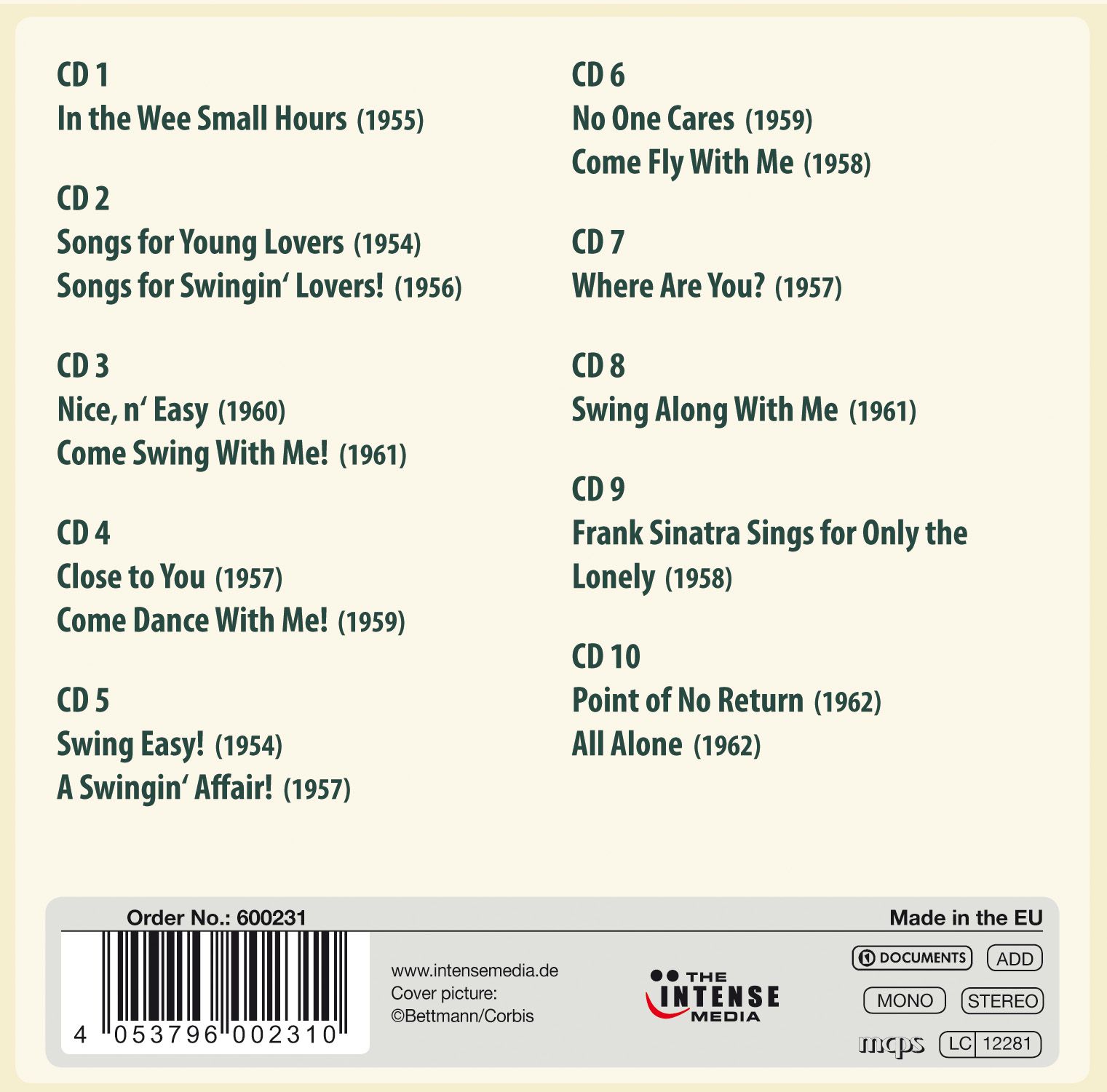 Sinatra Frank: 16 Original Albums (10x CD) | MALL.CZ