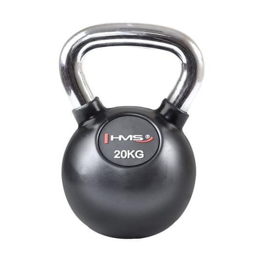 HMS kettlebell s chromovaným úchopem KGC 20 kg