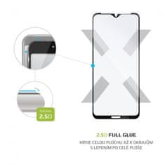 FIXED Ochranné tvrzené sklo Full-Cover pro Samsung Galaxy A12, lepení přes celý displej FIXGFA-653-BK, černé