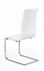 Halmar Jídelní židle K104 - bílá / bílý lesk