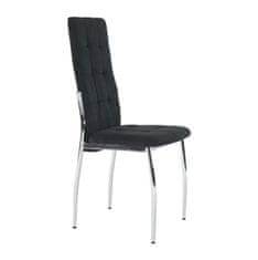 KONDELA Jídelní židle Adora New - černá / chrom